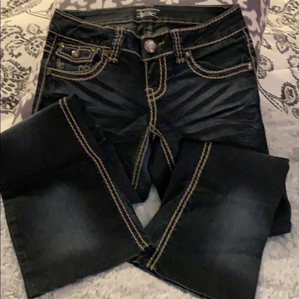 Sound girl dark denim jeans juniors size 3